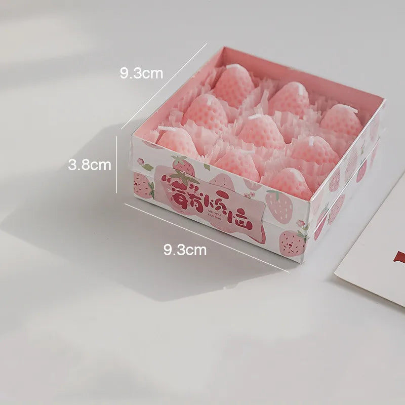 Mini Strawberry Scented Aromatherapy Candles