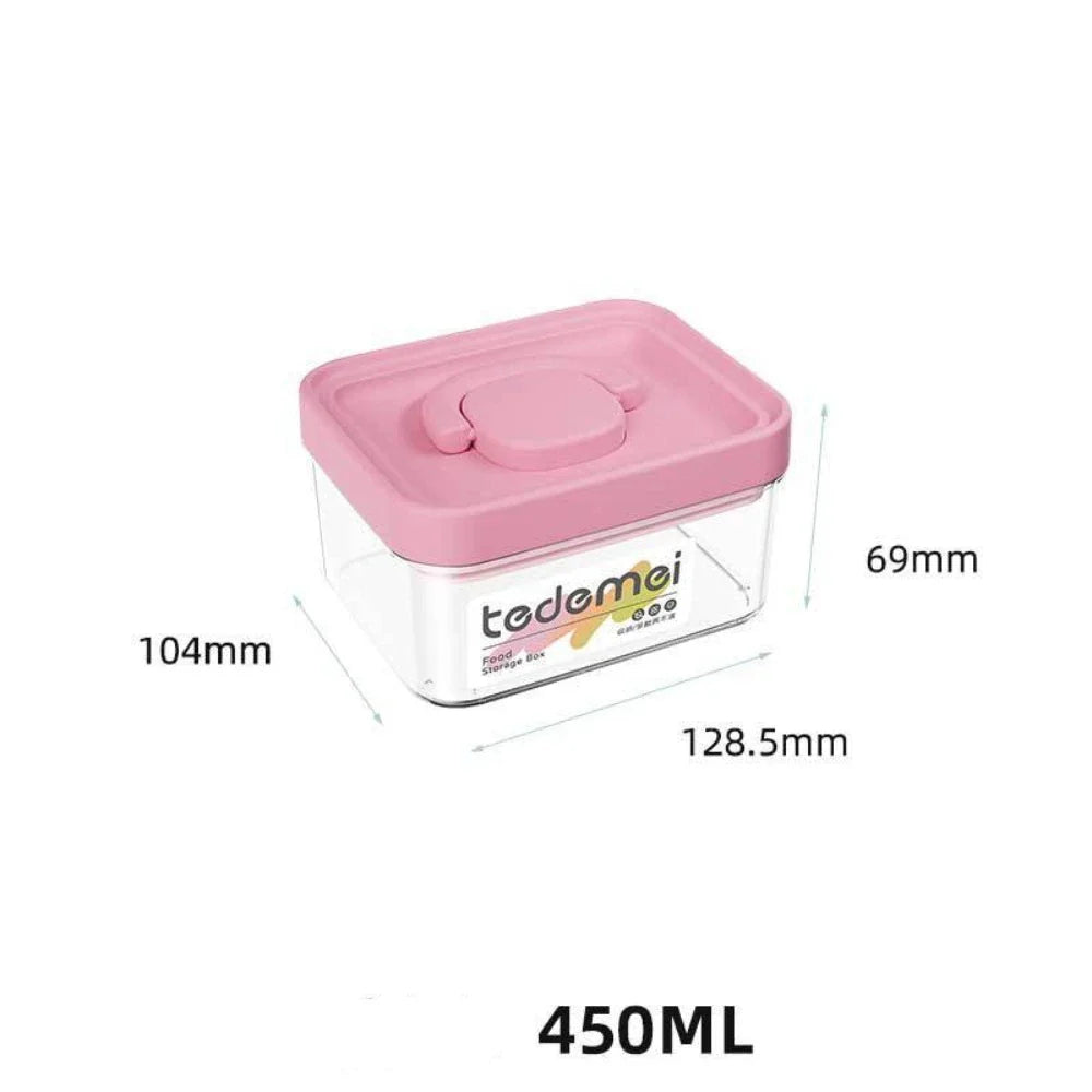 New With Lids Food Storage Box Large Capacity Moisture-proof Stackable with Handle Sealed Storage Pots Kitchen