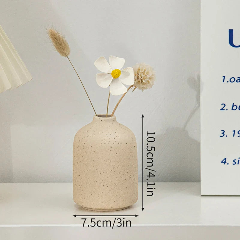 Ceramic Vase White Flower Pot Nordic Decorative Vase Dry Flower Vases for Home