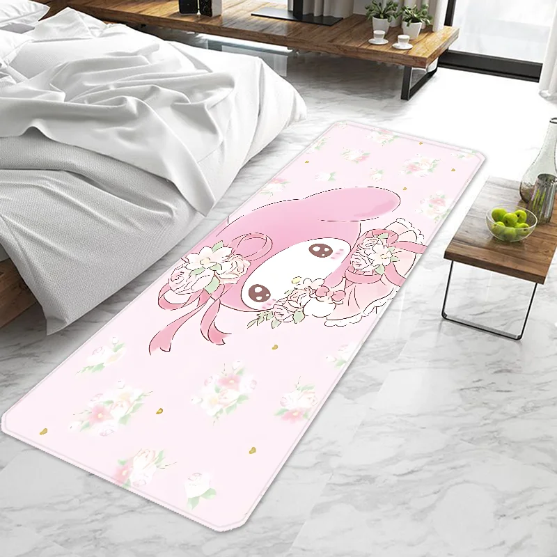 Kawaii My Melody Door Mat Entrance Doormat Non-slip Washable Kitchen Carpet Living Room Hallway Rugs Door Mats Bathroom Bath