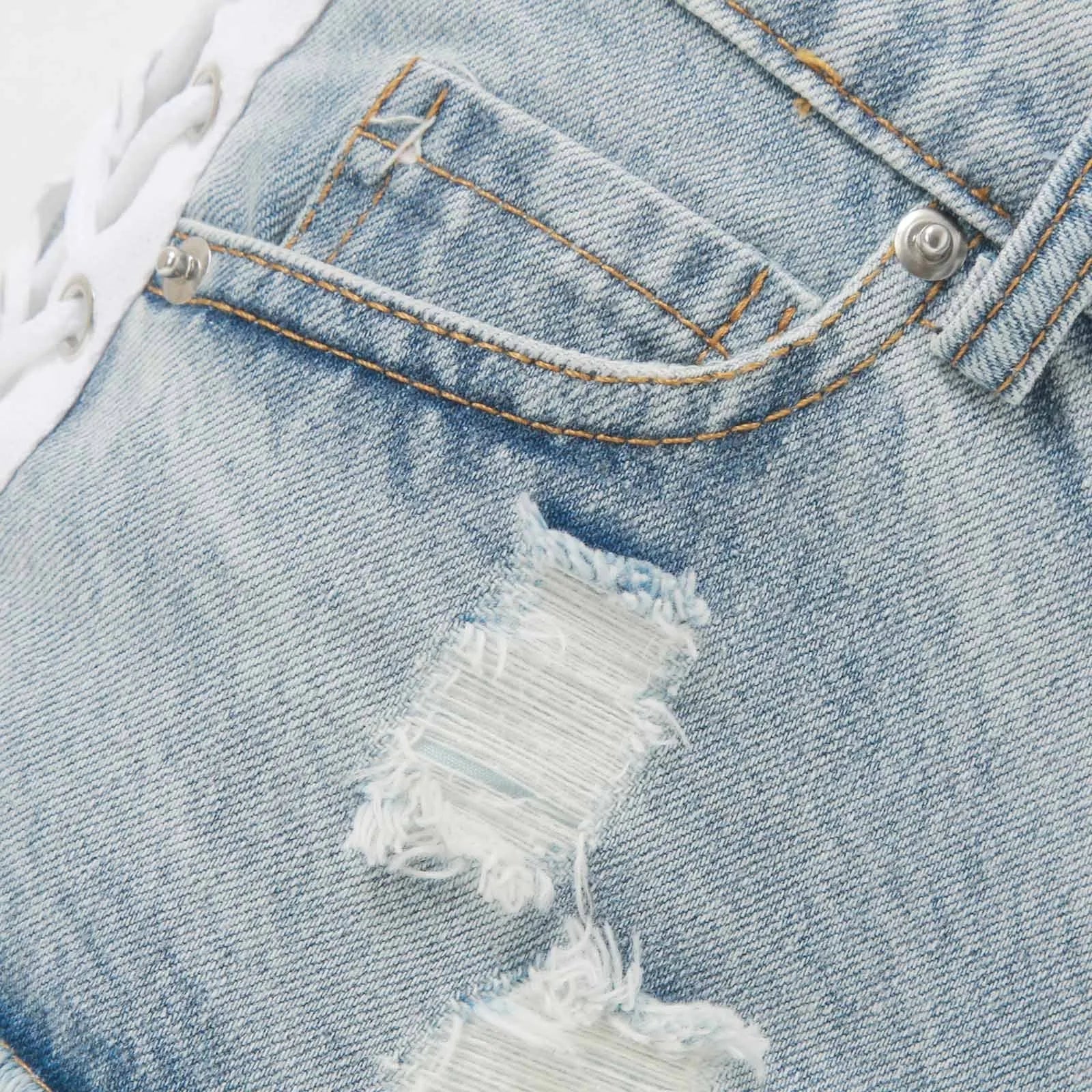 Women's Summer Denim Shorts Jeans Ripped Distressed