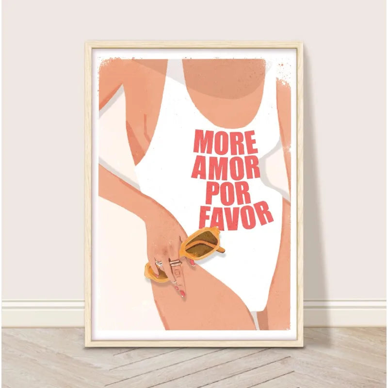 Retro Glam Fashion Magazine Poster Pink Luxury Beauty Makeup Quote Trendy Canvas Painting Wall Art