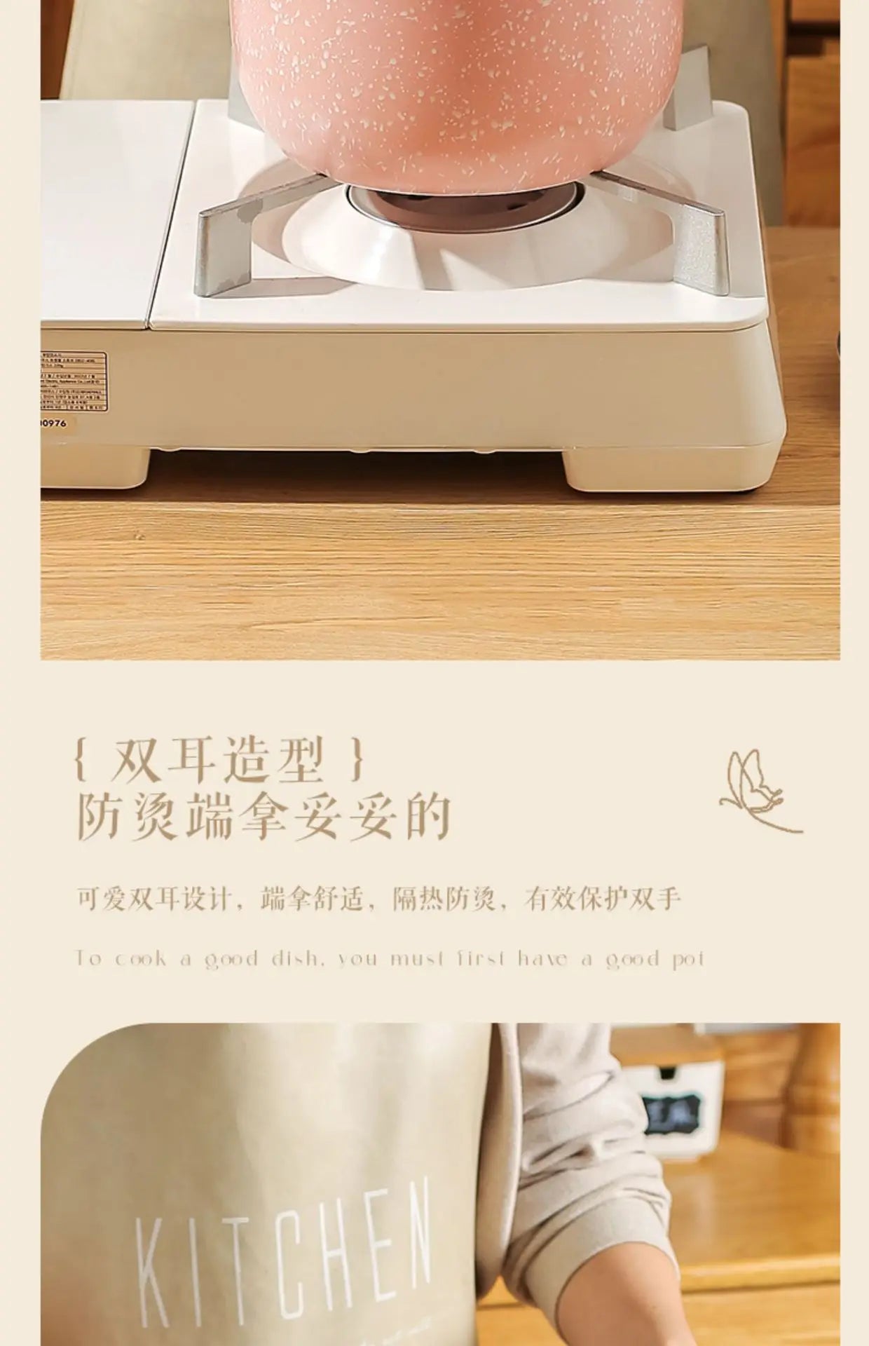 Ceramic Casserole Korean Cartoon Ceramics Soup Pot Cute Pink Saucepan Cookware Utensils Clay Pan Home Kitchen Cooking Supplies