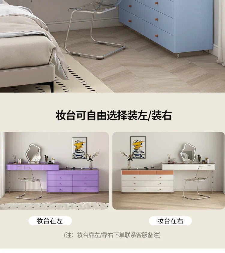 Luxury Drawers Vanity Tables Storage Nordic Cabinet Dressers Makeup Desk Drawers