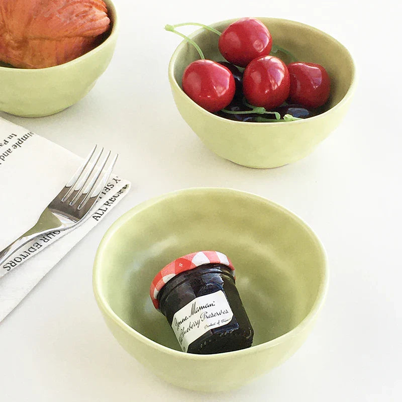 Porcelain Style Modern Simplicity Solid Color Bowl