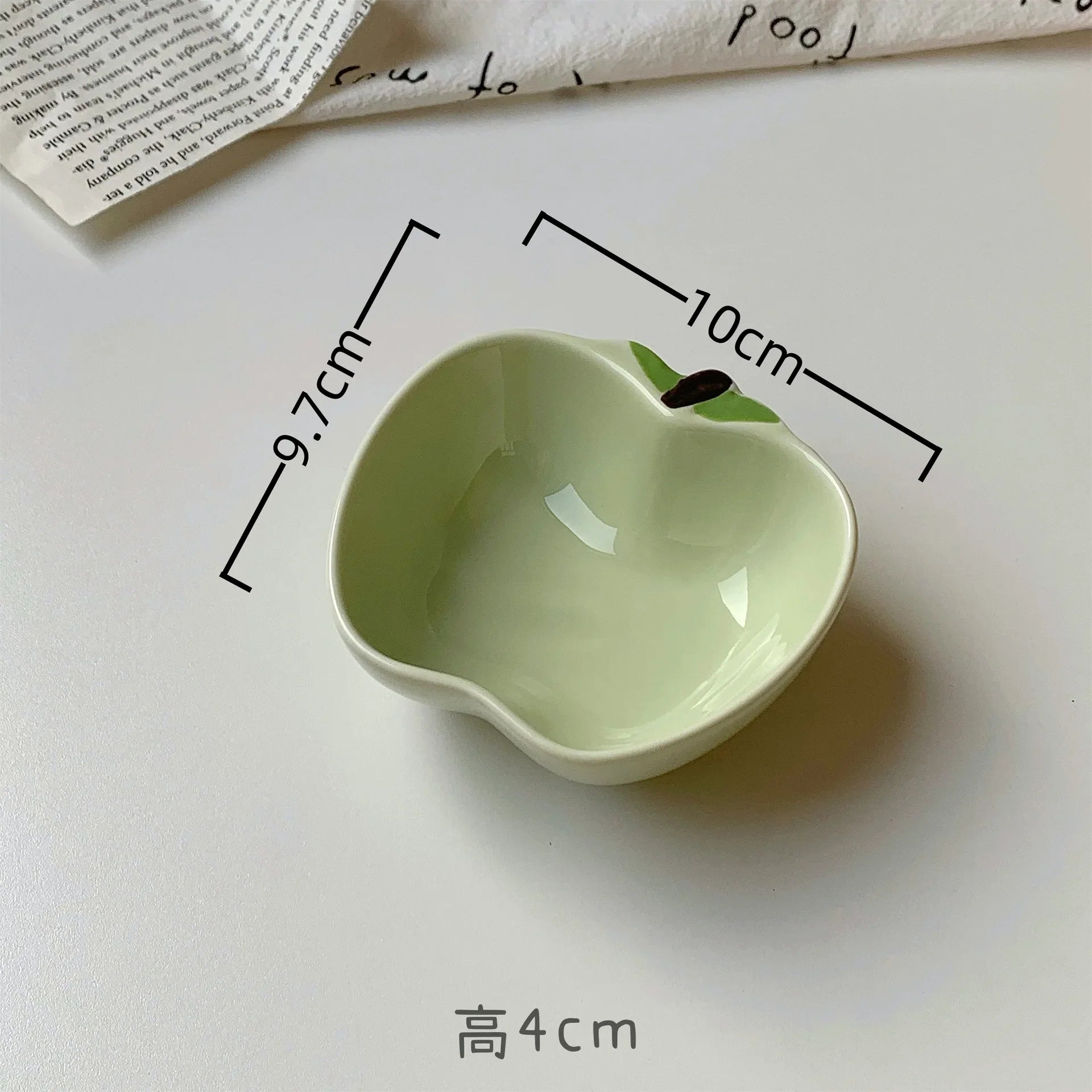 Cute Fruit Plate Household Underglaze Small Condiment Dish Ceramic Plate