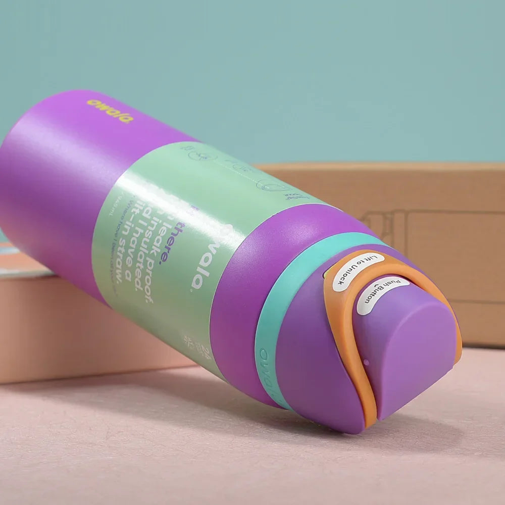 Insulated Stainless Steel  Cup Water Bottle with Straw, BPA-Free Sports Water Bottle, Great for Travel 32 Oz