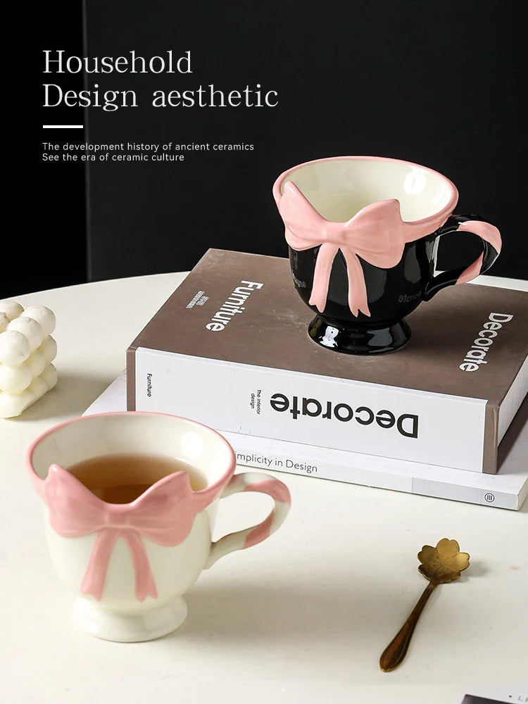 Cute Big Bowknot Decorative Mug