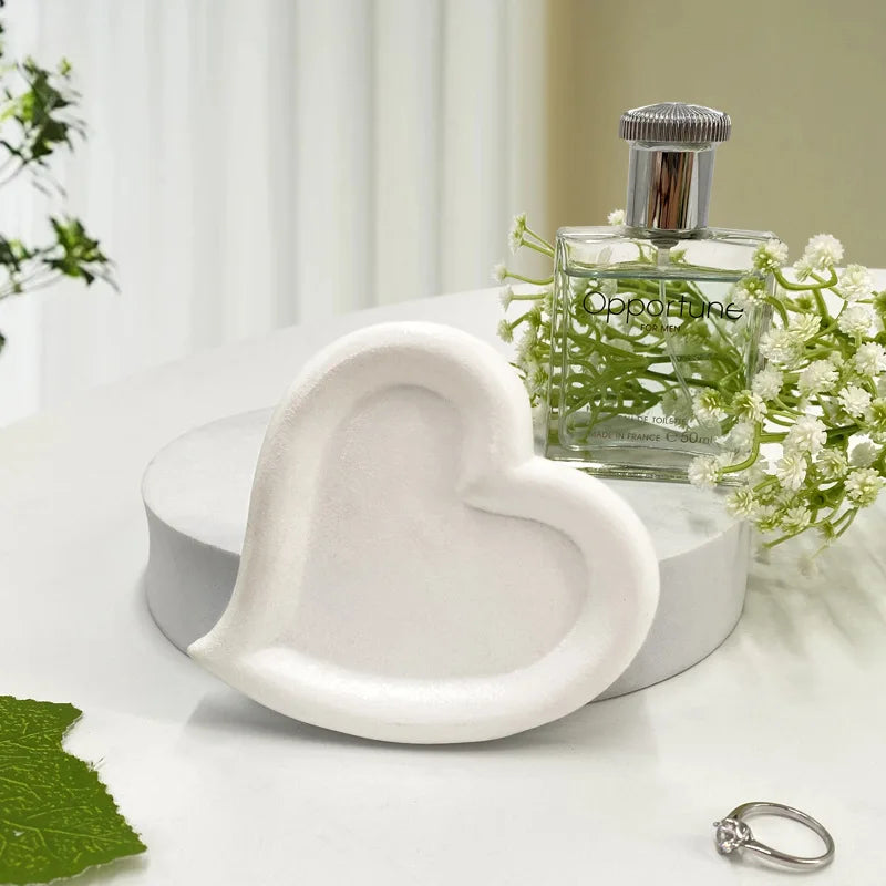 Creative Resin Trays Home Decor Jewelry Dish Heart Cloud Shape Storage Plate Organizer