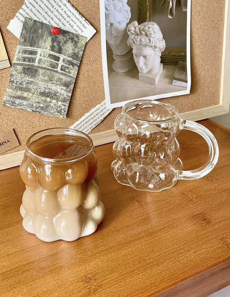 Clear Heat Resistant Glass Coffee Mug