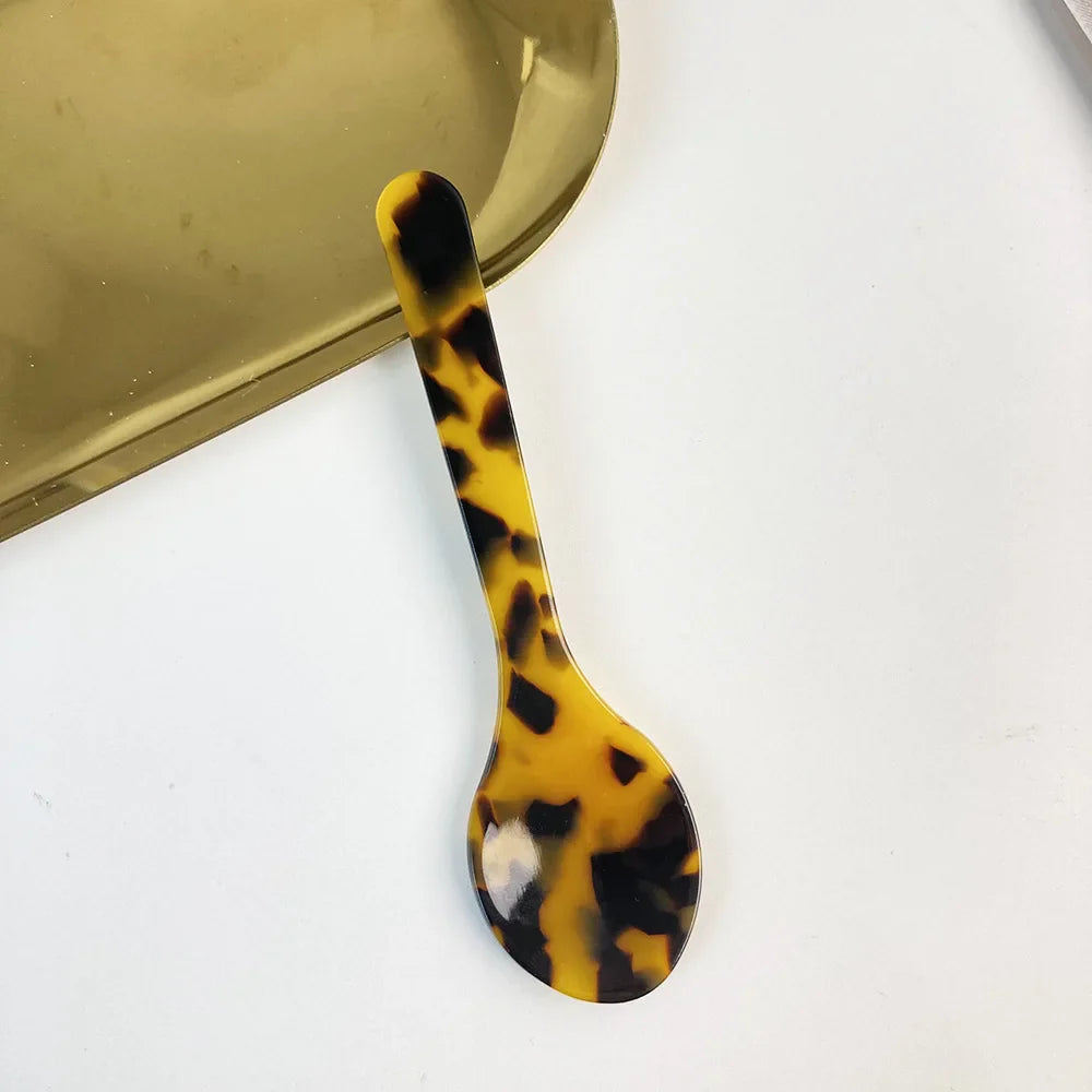 Natural Acrylic Spoons Crafted Kitchen Tableware