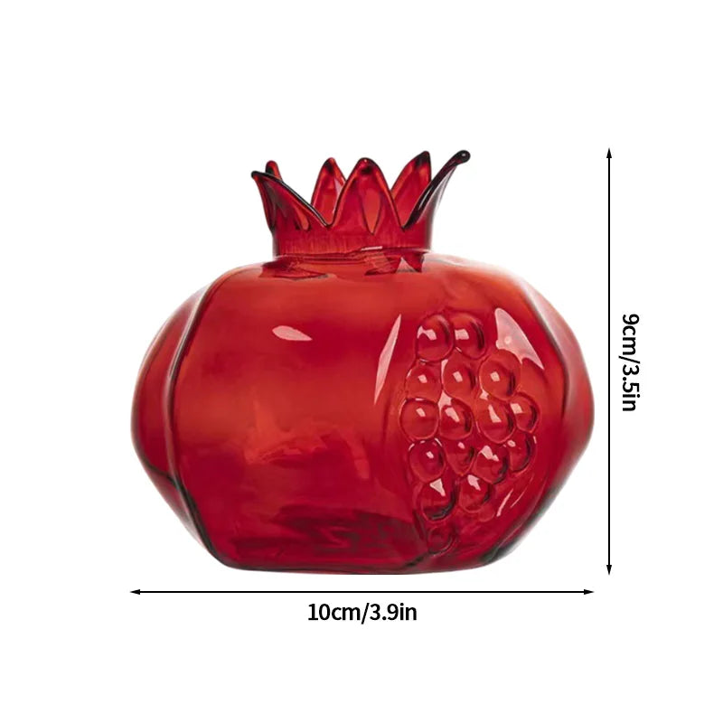 Mushroom Glass Vase Transparent Flower Pot Hydroponic Flower Bottle Jelly Color Plant Pots Aromatherapy Bottle Desktop Decor