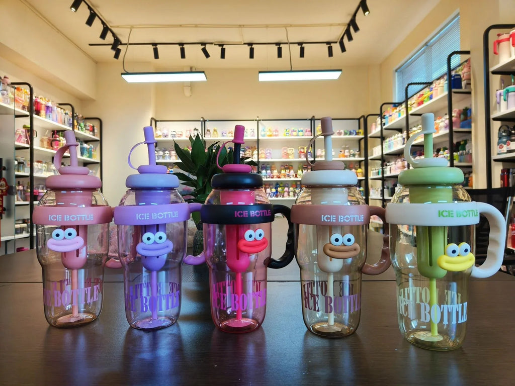 Sanrio Water Cup Hello Kitty  Anime Straw Cup Cartoon Cute Large Capacity Outdoor Activities Portable Tea Separation | 1300ML