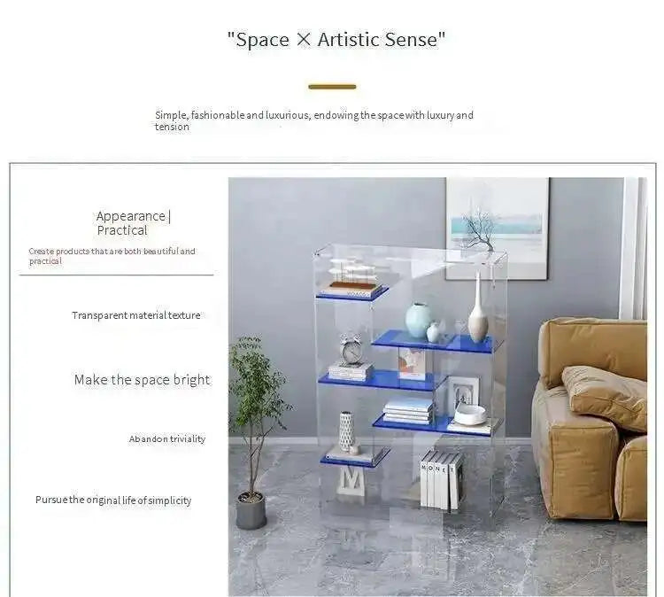 Multifunctional Bookcase Storage Shelves Modern Bookshelf Book Rack