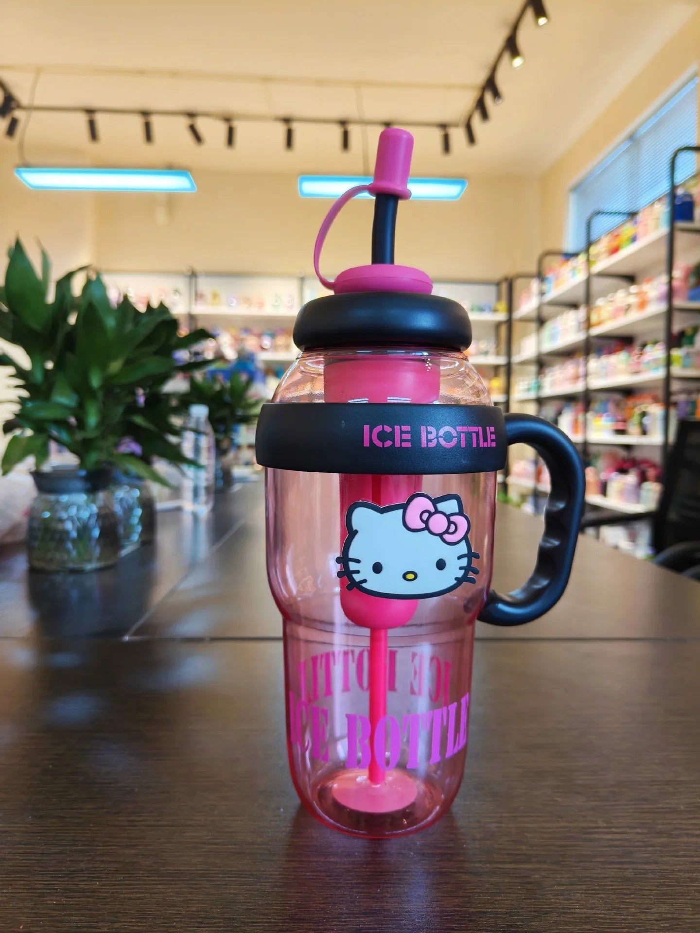 Sanrio Water Cup Hello Kitty  Anime Straw Cup Cartoon Cute Large Capacity Outdoor Activities Portable Tea Separation | 1300ML