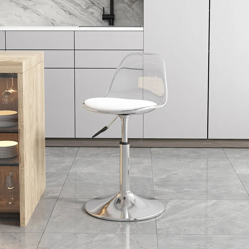 Home Dining Chair Front Desk Footstool Adjustable Lift Backrest Chair with High Stool