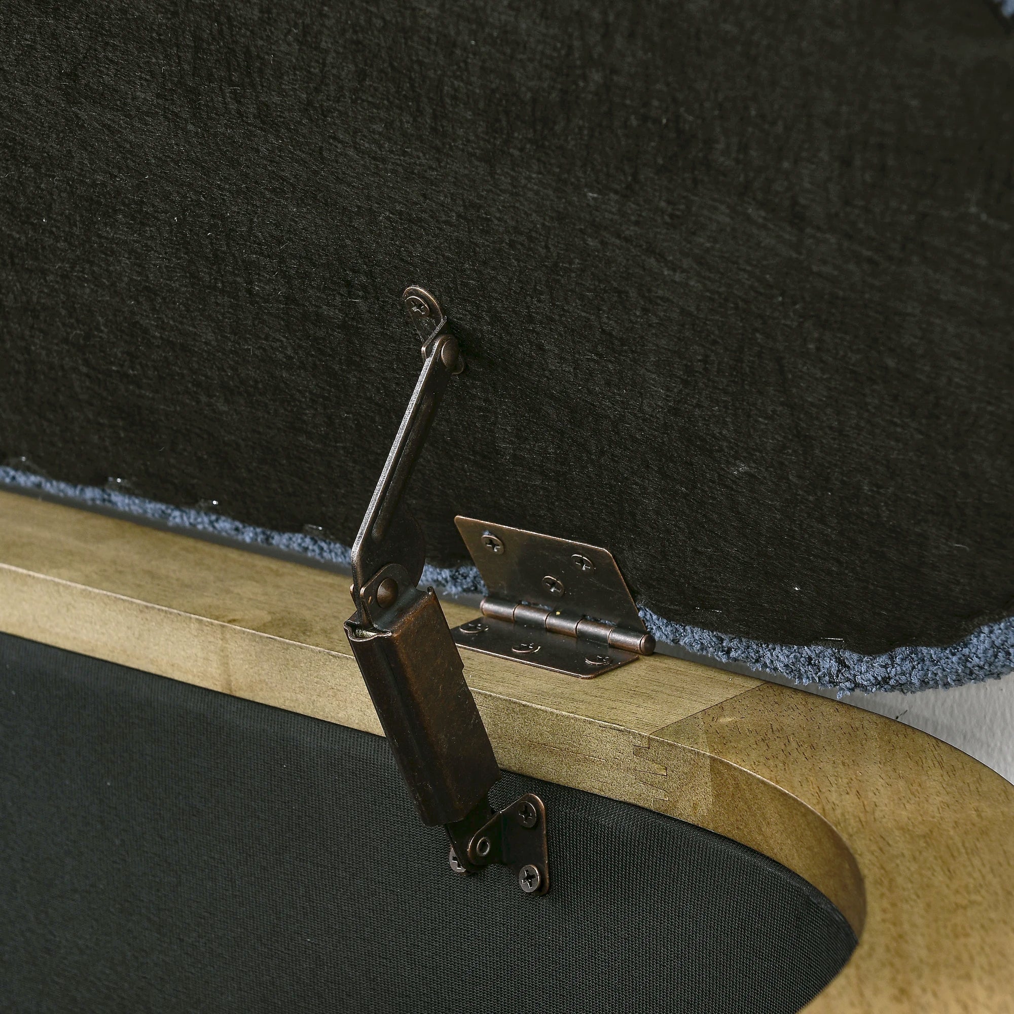 Storage Ottoman Bench, Bedroom Bench with Hidden Storage, Footrest Stool for Living Room Furniture, Entryway