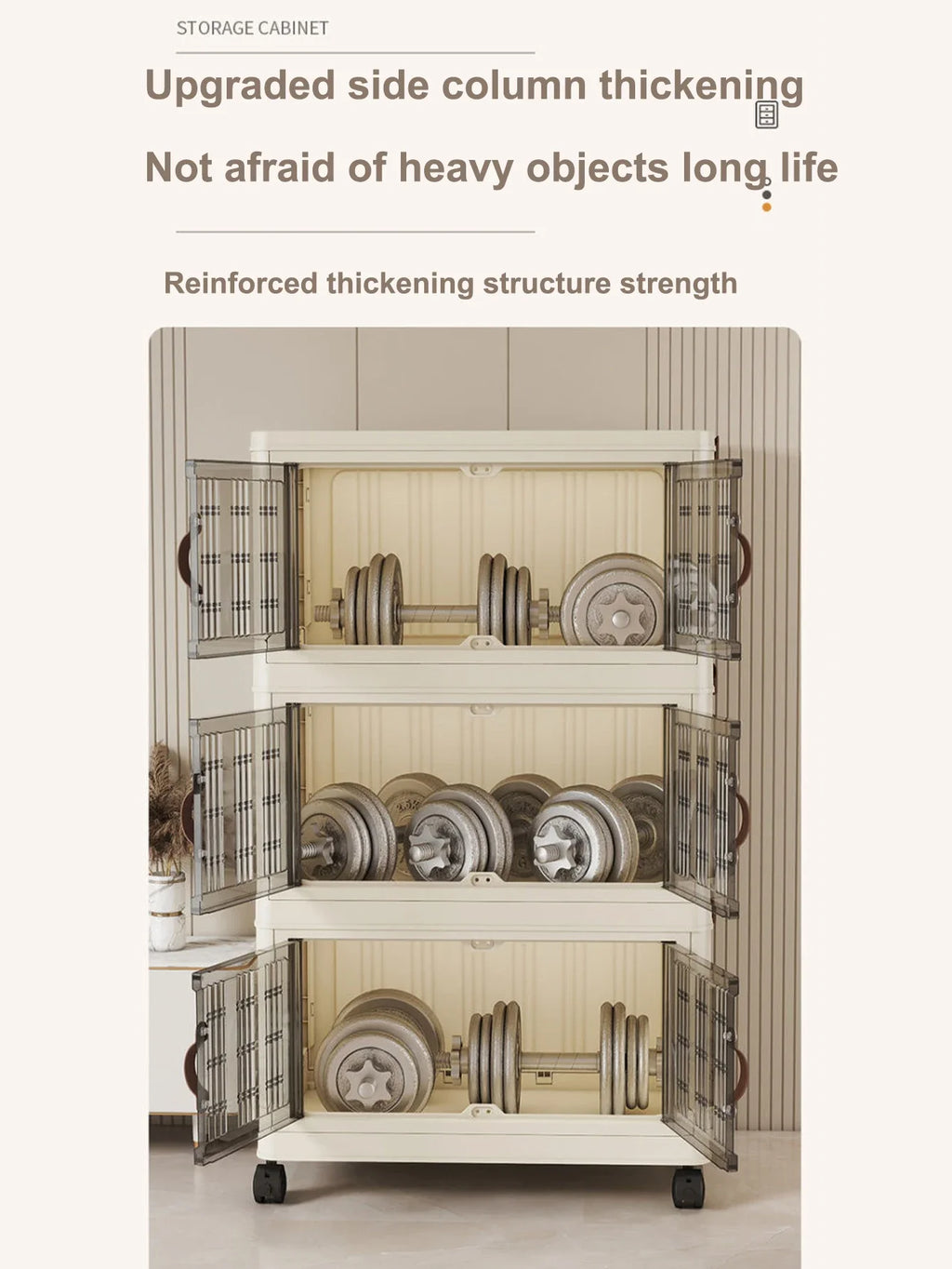 Large Capacity Multifunction Folding Storage Cabinet Dustproof Wardrobe Closet Organizer Easy-to-Install Storage Boxes