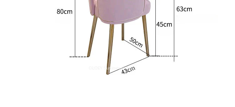 Pink Velvet Relaxing Chair Arm Single Furniture