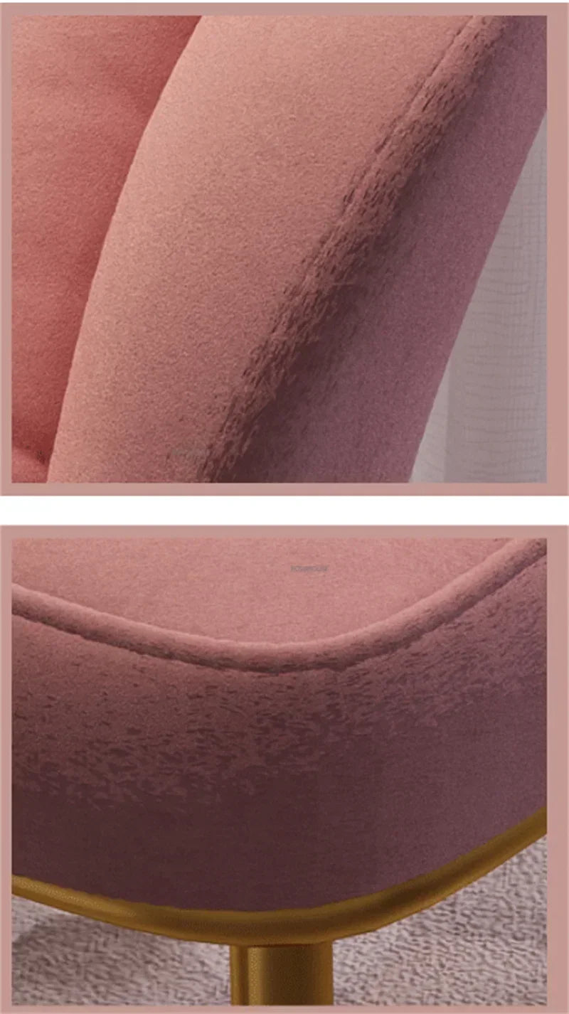 Minimalist Backrest Chair Makeup Stool Vanity Cute Light Luxury Dressing Table Modern Furniture