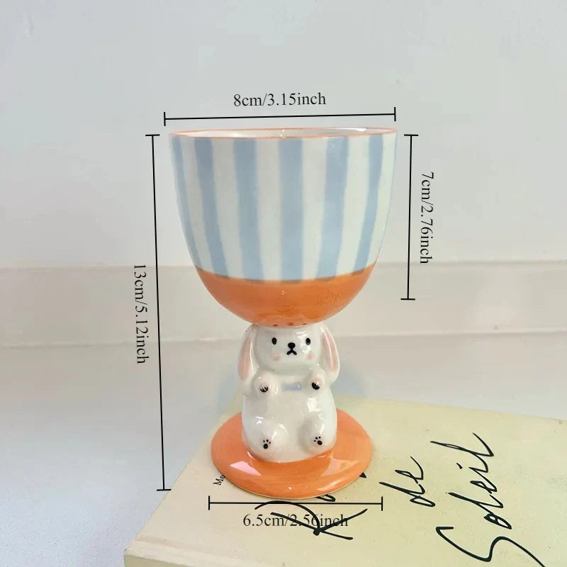 Ceramic Cup 3D Fun Cute Afternoon Tea Ice Cream Dessert Plate