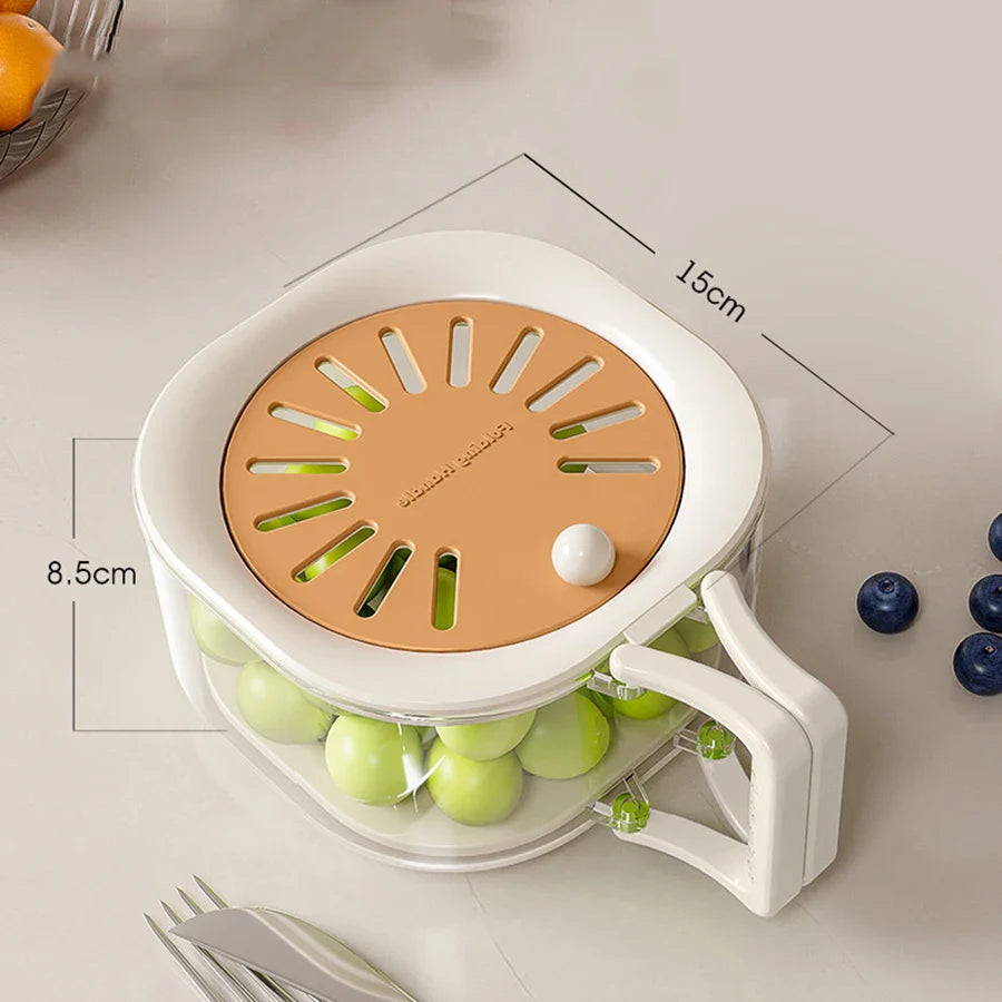 Fruit Washing Strainer Bowl 2 in 1 Kitchen Sink Drain Basket Vegetable Fruit Multifunctional With Lid Drainer Tool Bowl