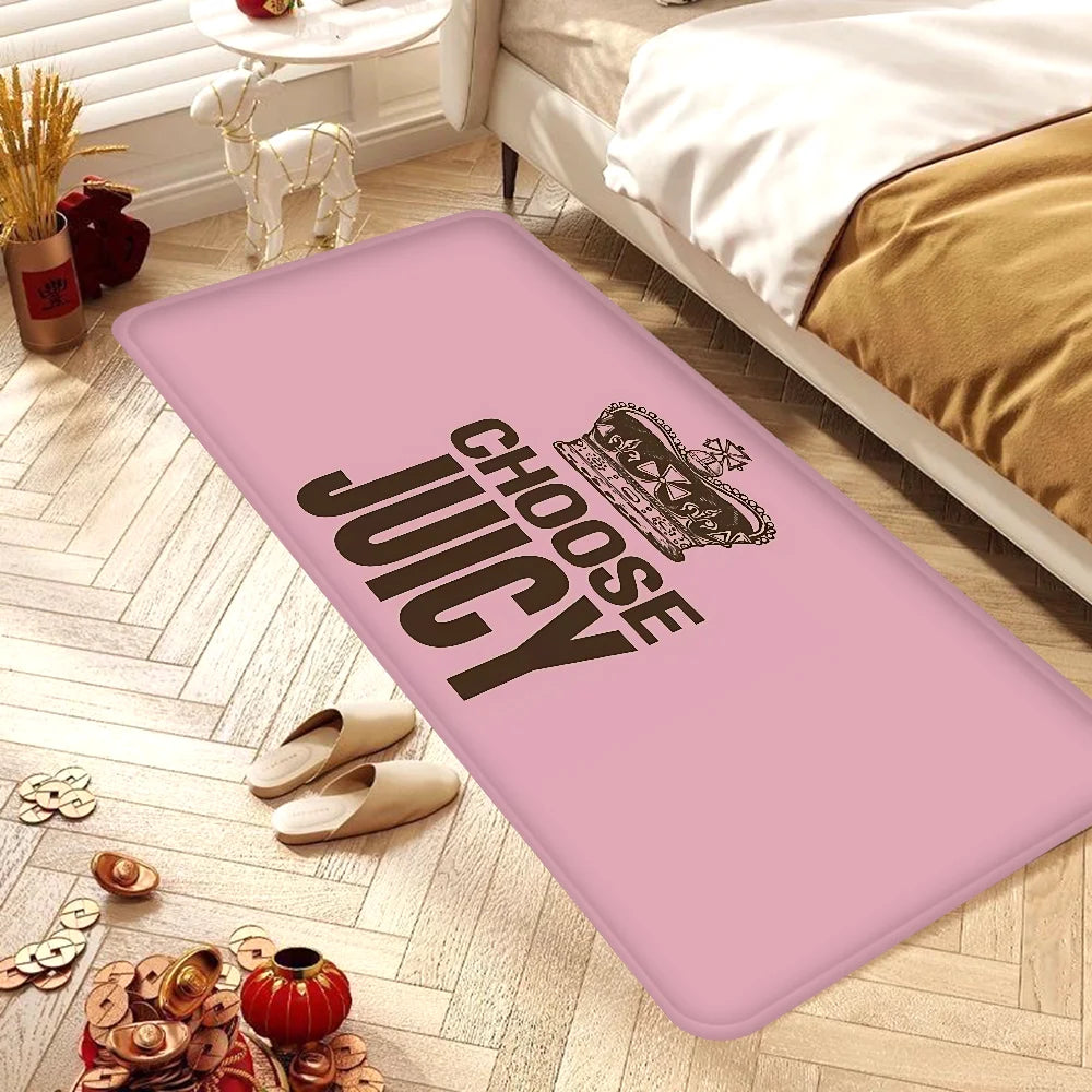 Fashion Juicy Cool Couture Floor Mat Style Soft Bedroom Floor House Laundry Room Mat Anti-skid Bedside Area Rugs