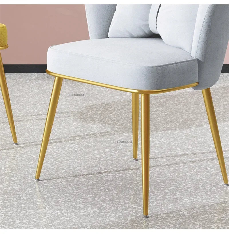 Minimalist Backrest Chair Makeup Stool Vanity Cute Light Luxury Dressing Table Modern Furniture