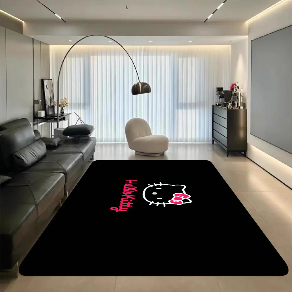 Hello Kitty Floor Style Soft Bedroom Floor Mat Rectangle Anti-slip Home Soft Front Door Indoor Outdoor Mat