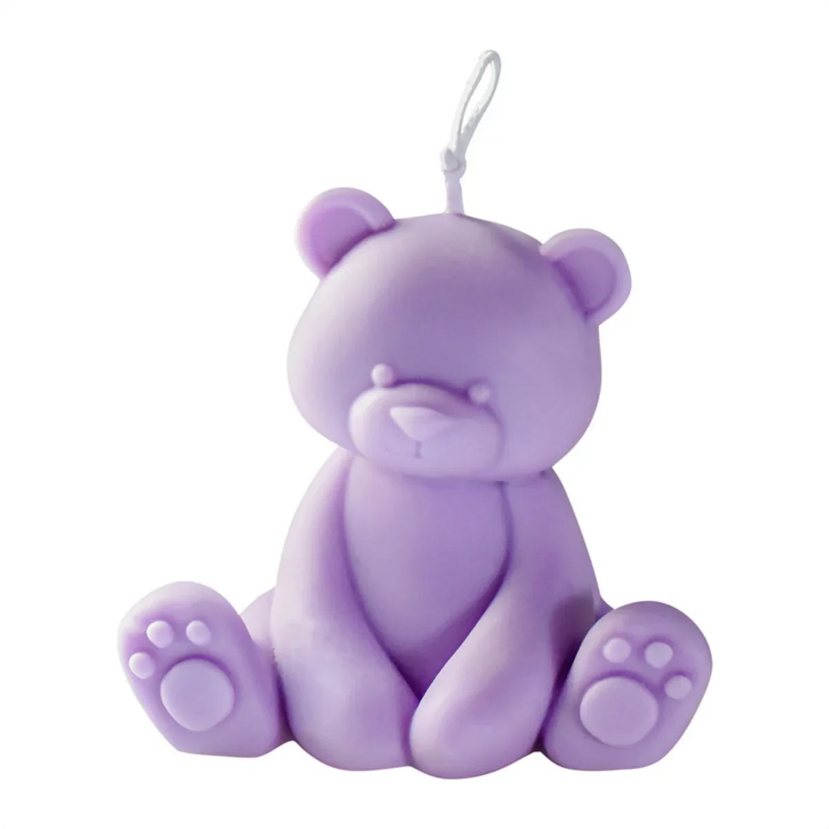 Sitting 3D Bear Scented Candle Handmade Cute Soy Wax Animal Aroma Candle Home Decor