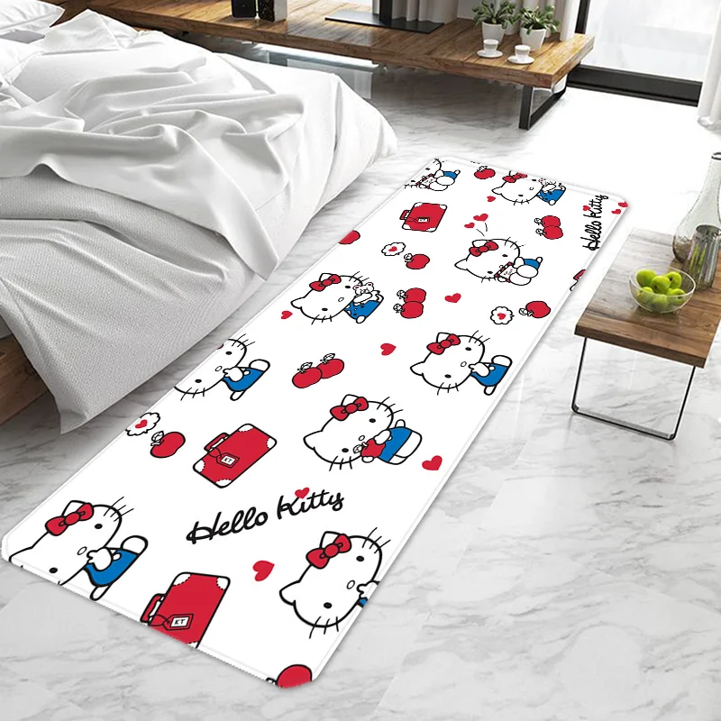Cute Hello Kittys Door Mat Entrance Doormat Non-slip Washable Kitchen Carpet Living Room Hallway Rugs Door Mats Bathroom Bath