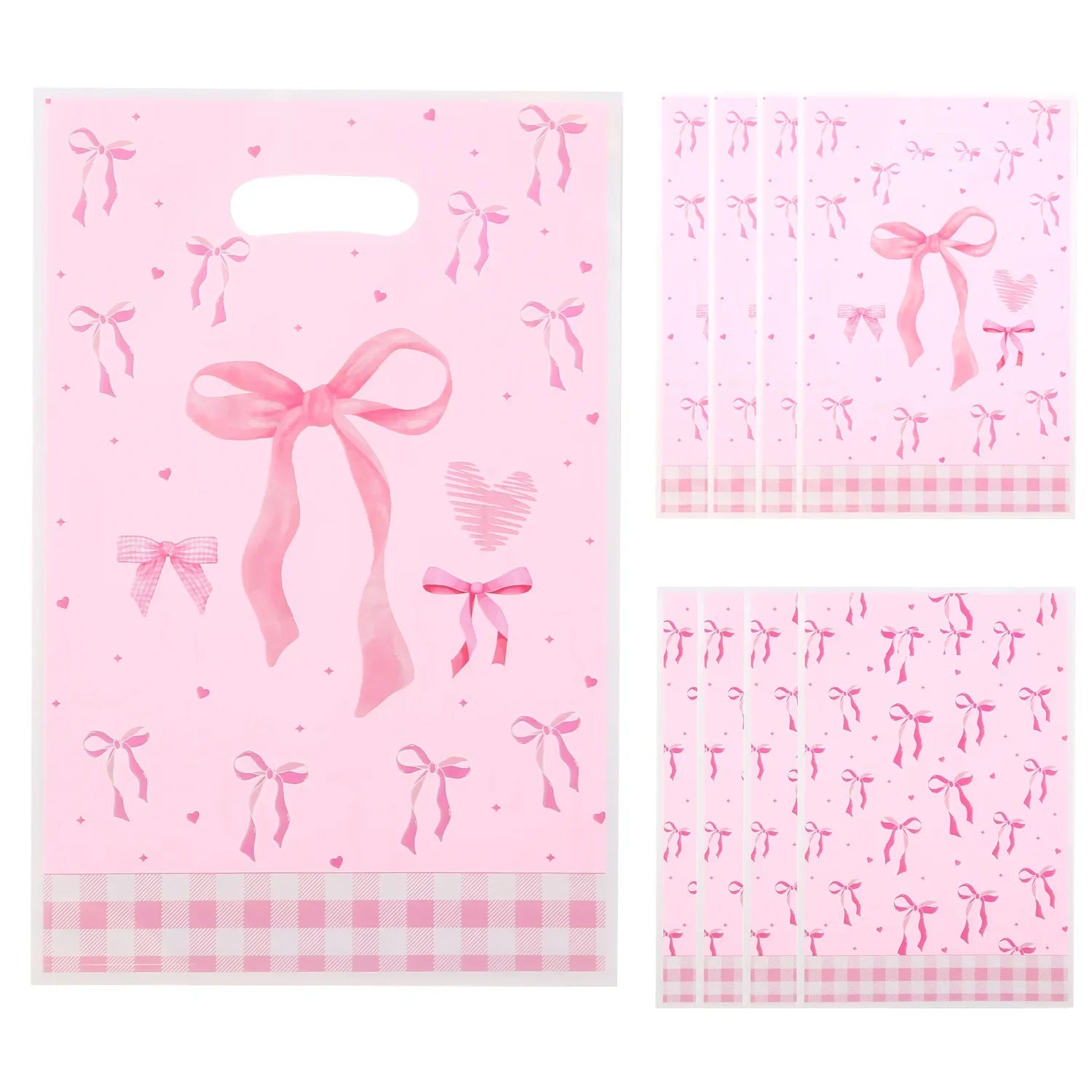 Pink Bow Paper Baking Cups Cupcake Wrappers Bow Cupcake Toppers