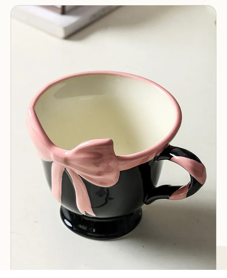 Cute Big Bowknot Decorative Mug