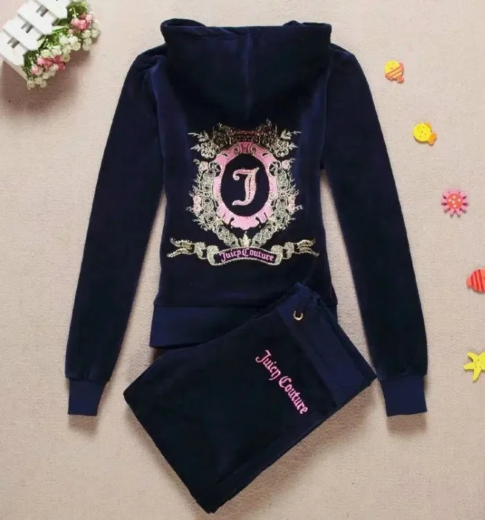 Slimming Casual Velvet Two-Piece Set Yoga Wear