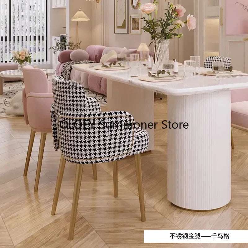 Pink Velvet Relaxing Chair Arm Single Furniture