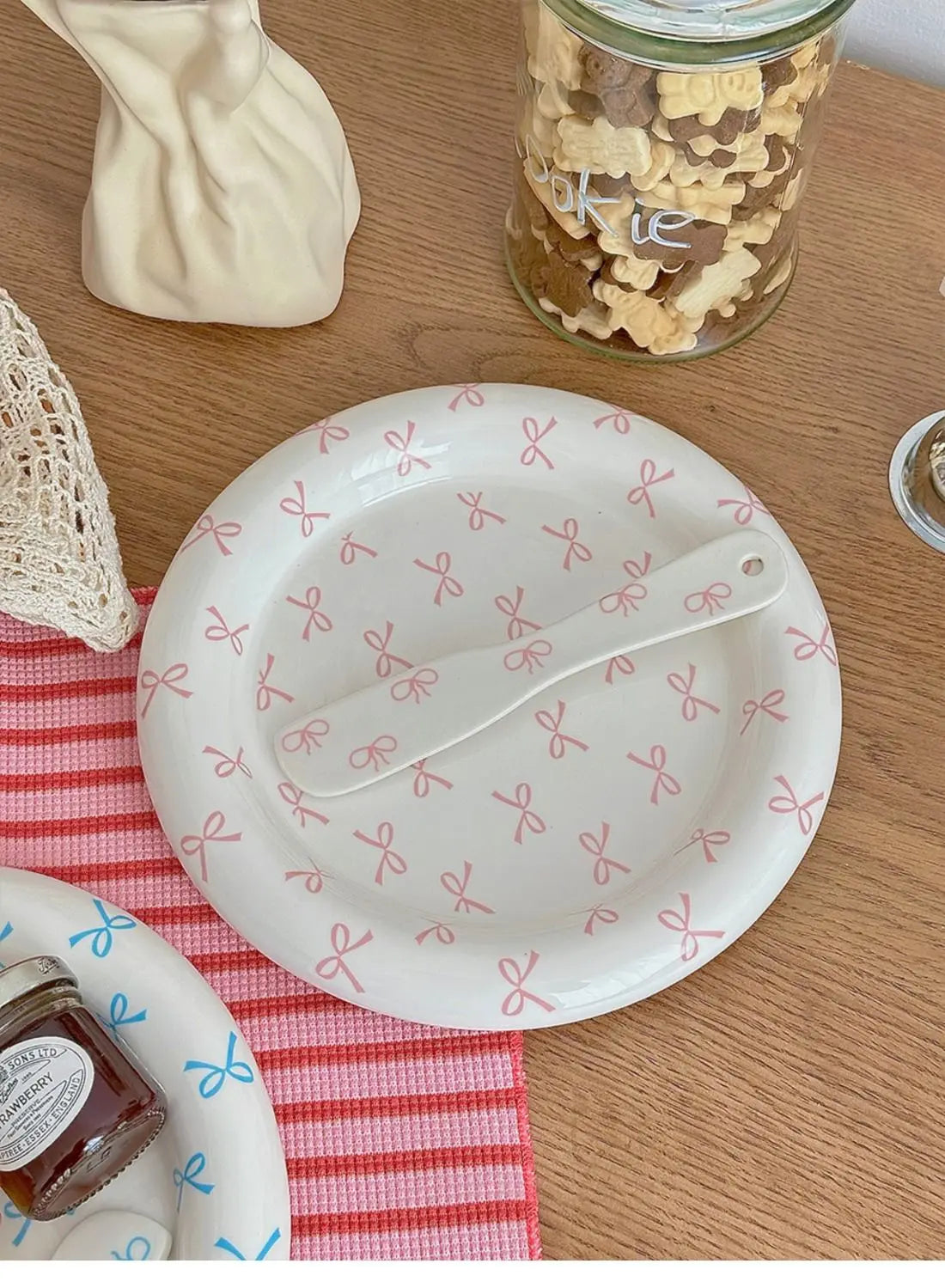 Girl Heart Bow Plate