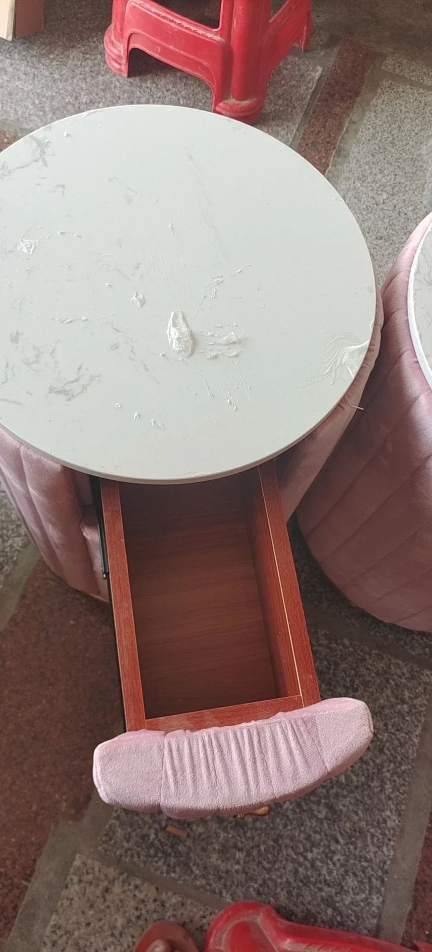 Mobile Side Bed Pink Nightstands Small Modern Modern Luxury Nightstands Space Saving Storage Furniture