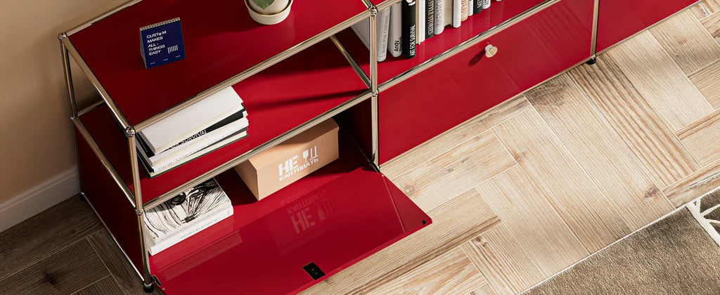 Storage Cabinet Module Furniture Haller Storage Shelf Sideboard Living Room Furniture Bed Side TableNight Stand Cabinet Home Use