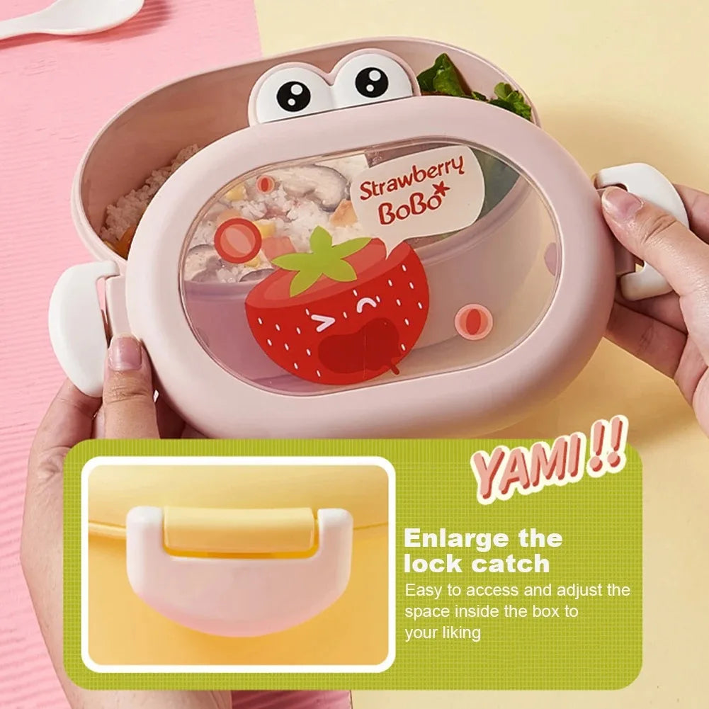 Bento Lunch Box for Kids Kawaii Cartoon Students Sandwich Snack Food Box Fruit Container Portable Picnic Fresh Box