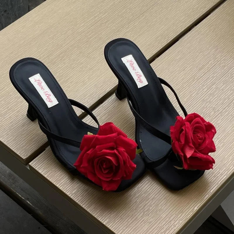 Summer Exquisite Butterfly Magnolia Flowers Holiday Casual Style Sandal