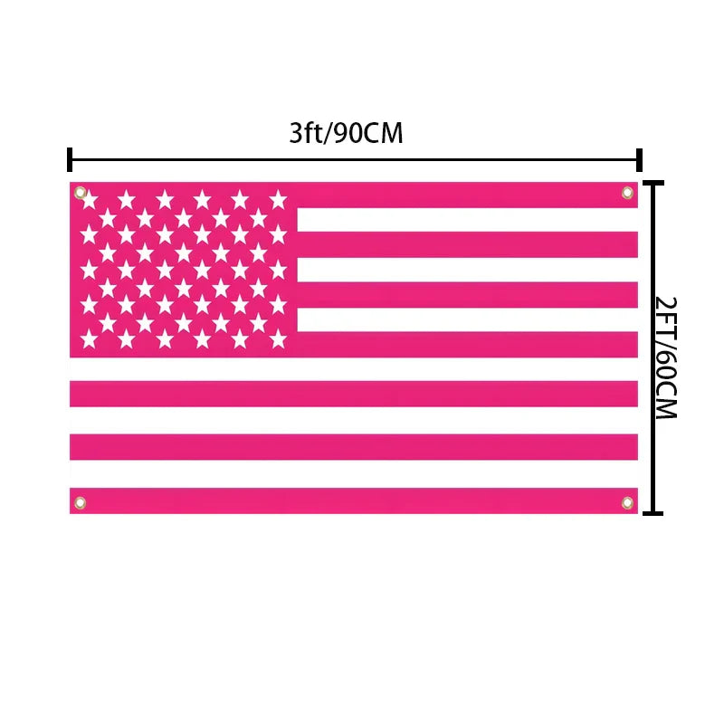 Summer Pink American Flag Wall Tapestry Flag