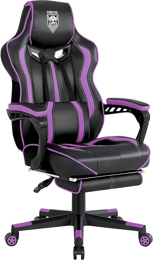 Pink Gaming Chair for Girls, Pink Computer Gaming Chairs for Adults, Reclining Gamer Chair with Footrest with Massage, Ergonomi