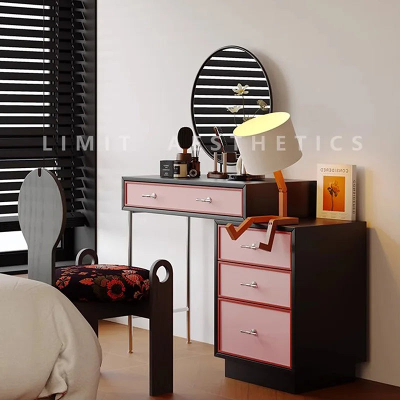Vanity Bedroom Table Cosmetics Garden Desk Storage Dressing Table Chair Jewelry Living Room Home Furniture