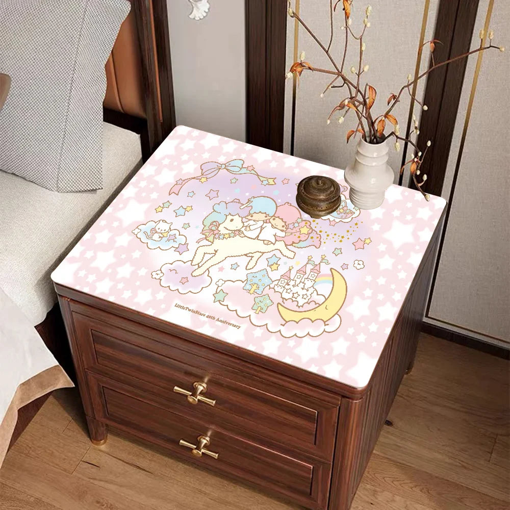 Little Twin Stars Printed Dish Drying Mat Super Absorbent Drain Pad Tableware Quick Dry Rug Kitchen Dinnerware Placemat