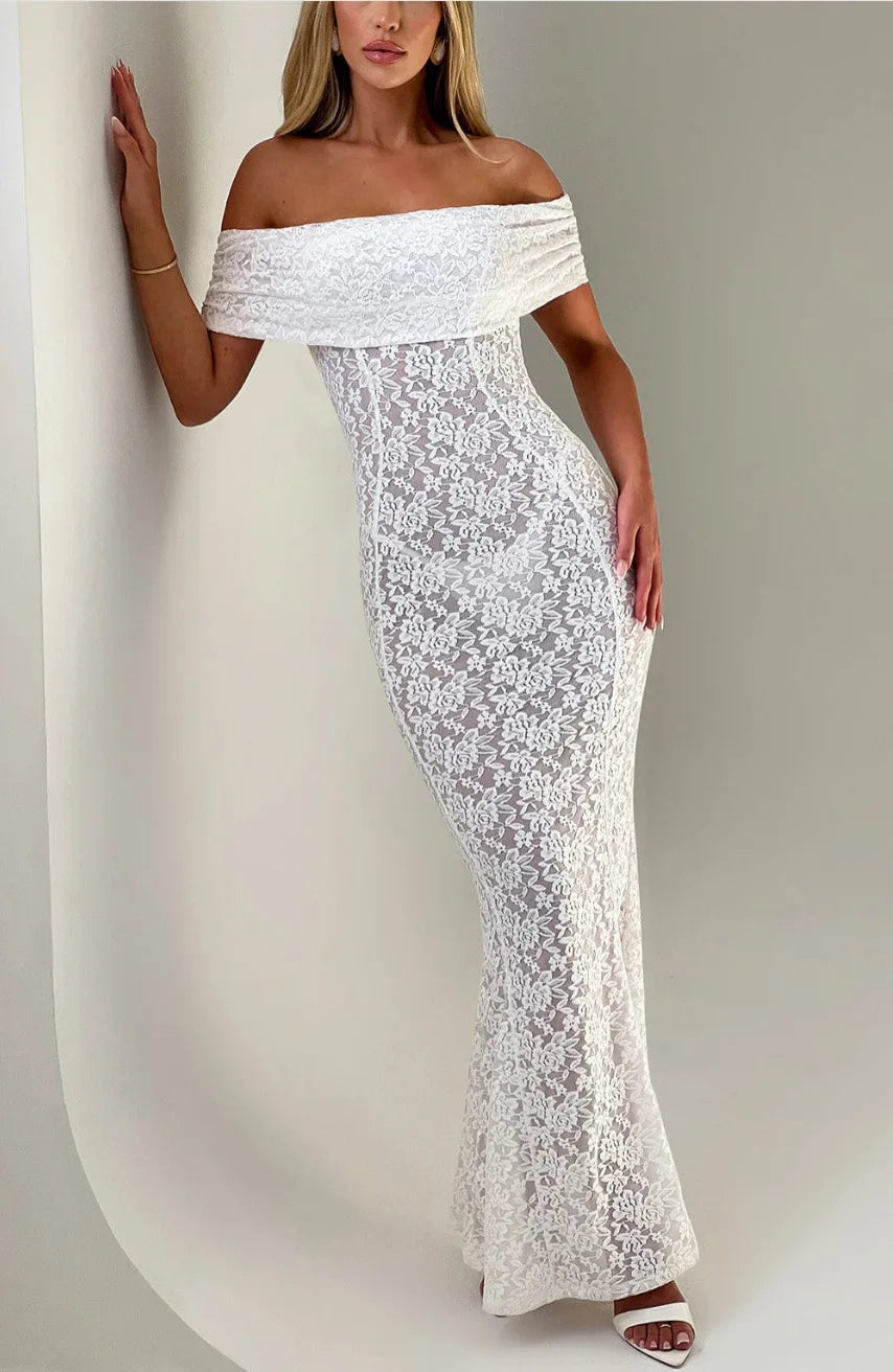 Ruched Jacquard Dress Women 5quare Collar Backless Sleeveless Elegant Gown Chic Long Bodycon