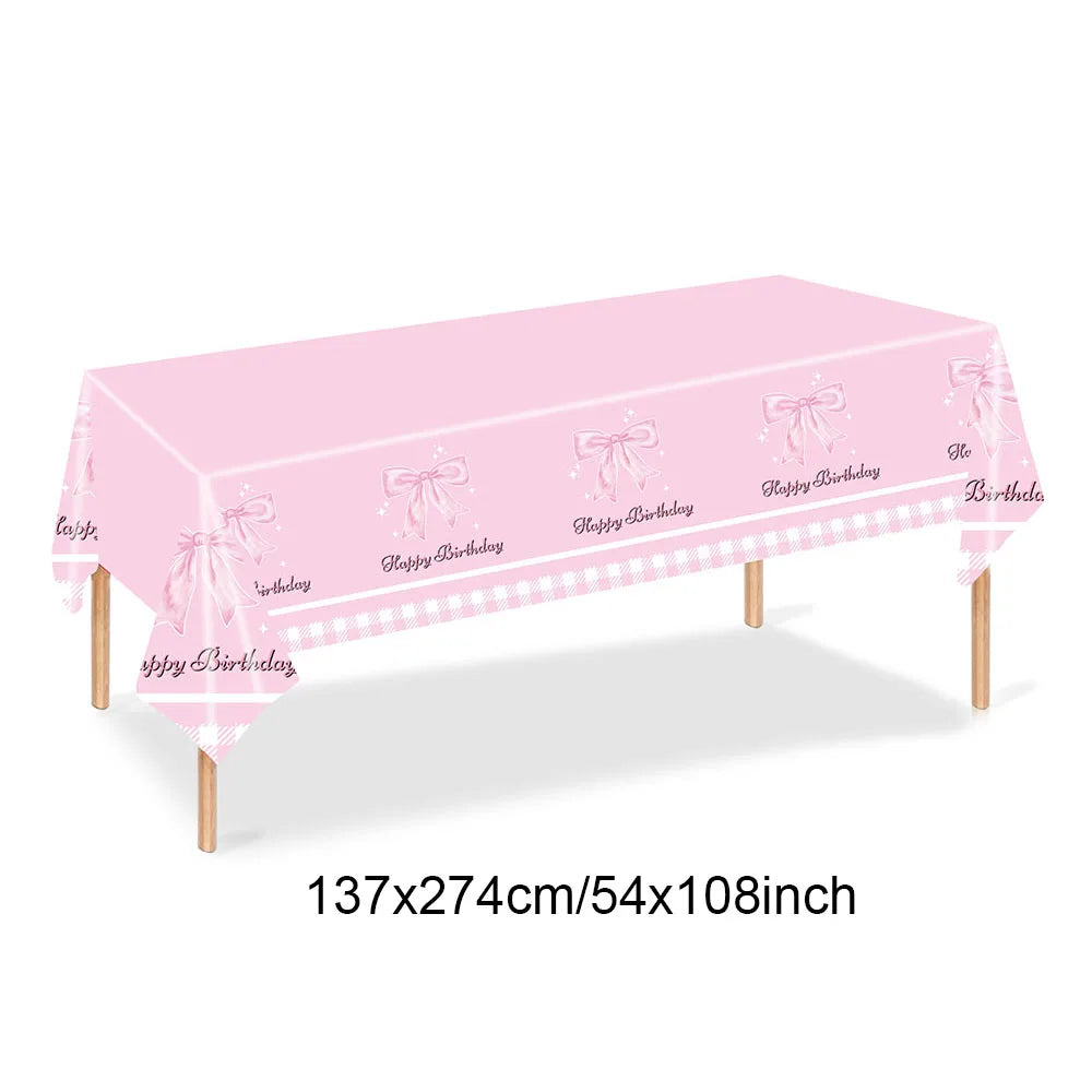 Pink Bow Paper Baking Cups Cupcake Wrappers Bow Cupcake Toppers