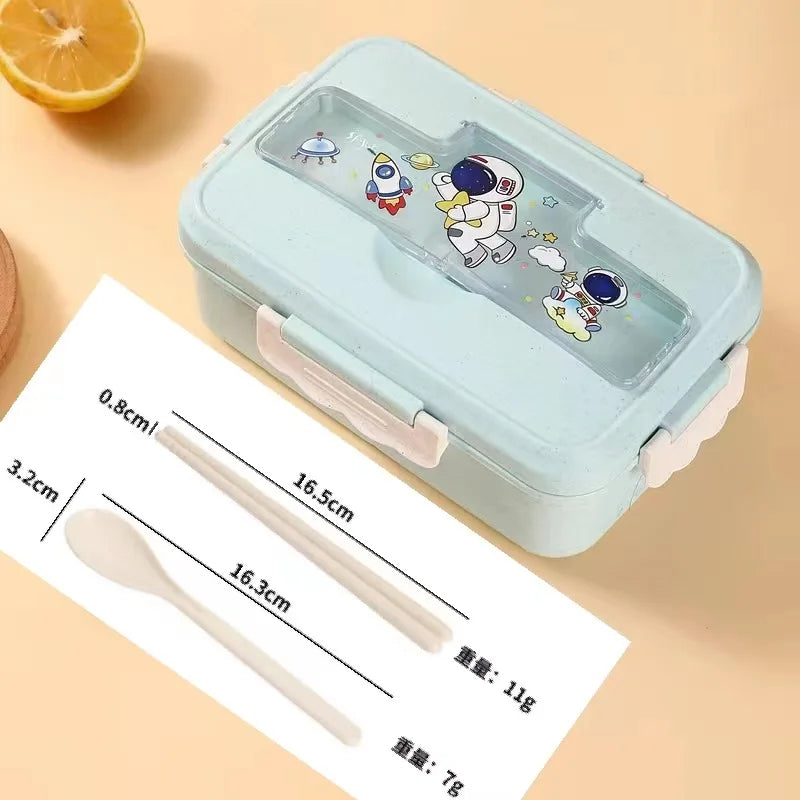 Cute Lunch Box for Kids With Compartments Bento Lunchbox School Child Leakproof