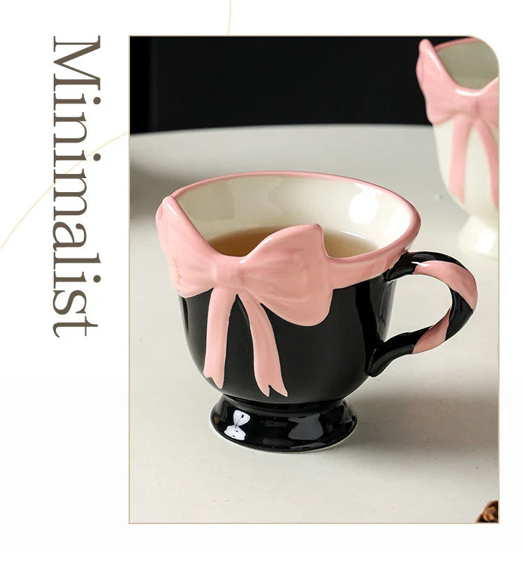 Cute Big Bowknot Decorative Mug