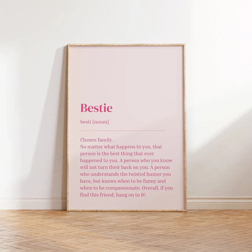 Pink Decor Set Prints Canvas Painting Trendy Art Murals Decor