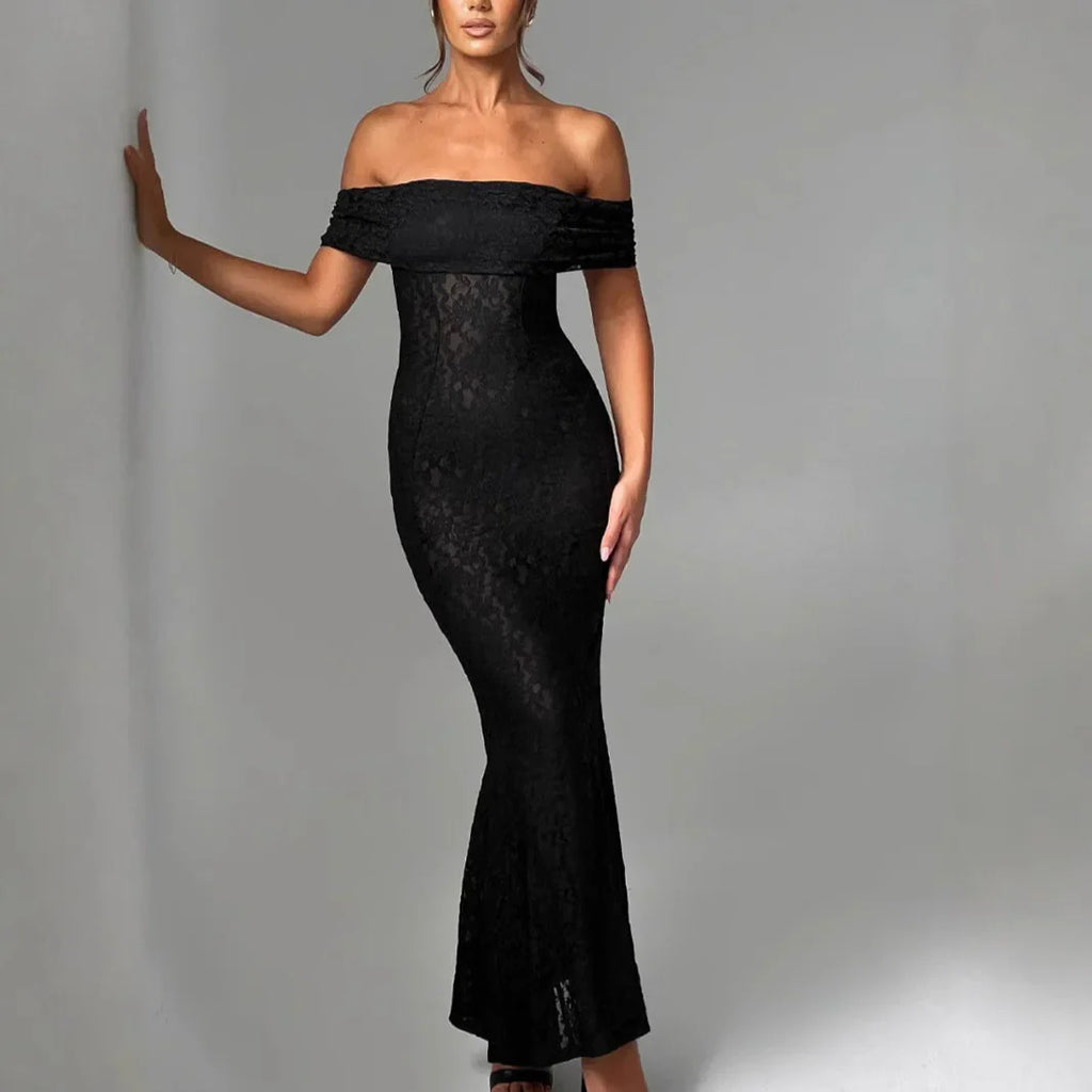 Ruched Jacquard Dress Women 5quare Collar Backless Sleeveless Elegant Gown Chic Long Bodycon